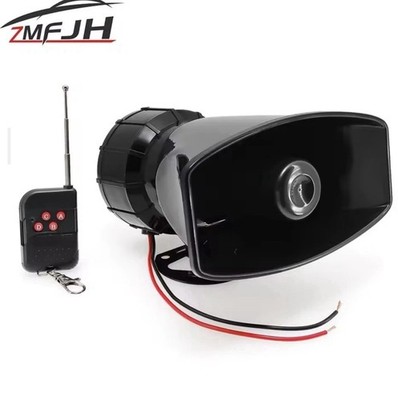 12V 100W Sirene Horn mit Funkfernbedienung Auto Alarm Lautsprecher Universal