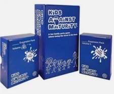 Kids Against Maturity Card Game with Expansions 1 & 2 | new in box sealed