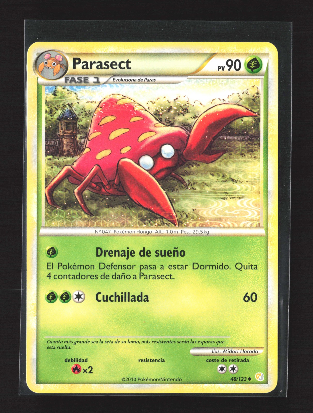 Pokemon HeartGold SoulSilver #48/123 Uncommon Parasect