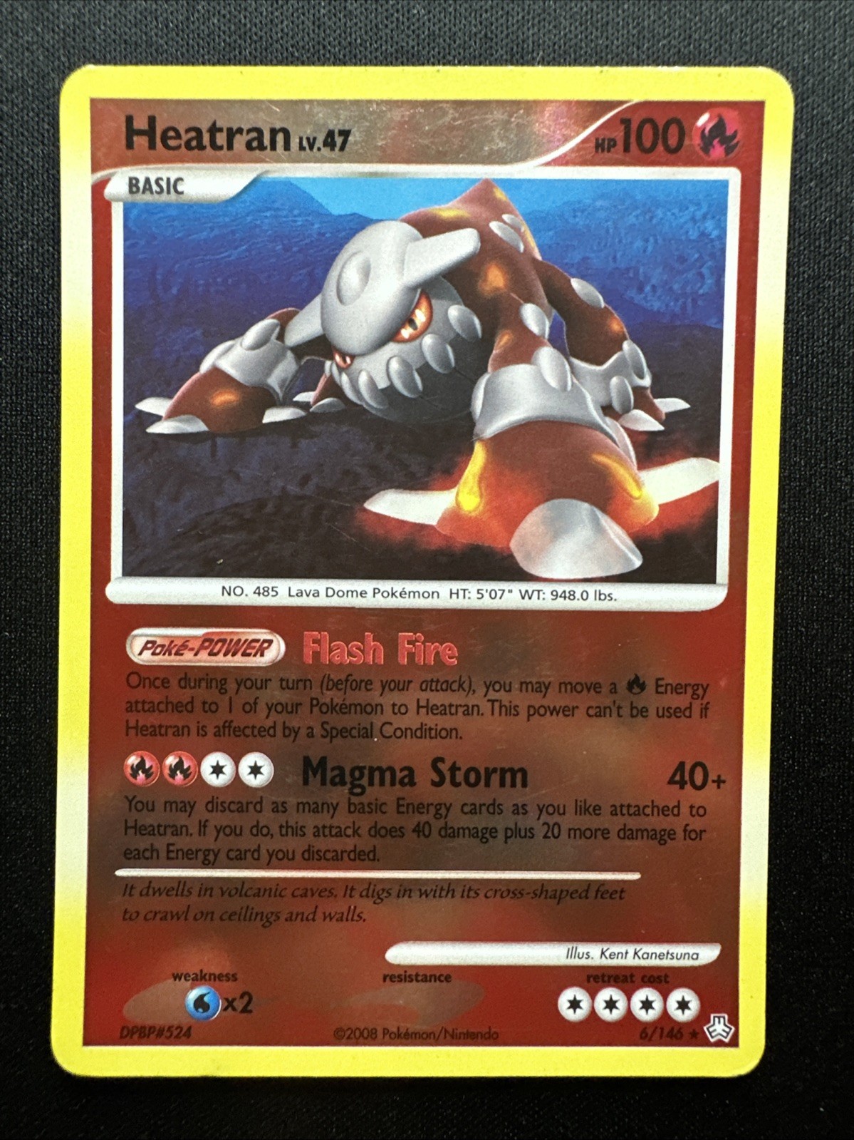 Heatran 6/146 Legends Awakened Reverse Holo 2008 Pokémon Card LP