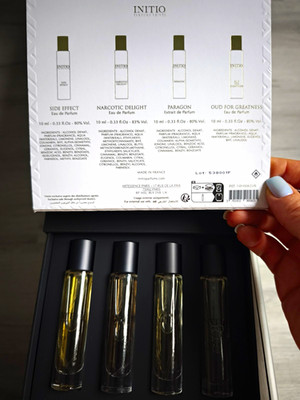 Initio Parfums Privés Duftset 4x10 ml: Side Effect, Paragon, Oud, Narcotic Neu