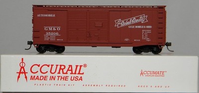 HO Accurail #3624 40' DD Steel Boxcar GM&O #35206 Built Up