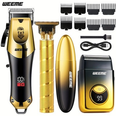 4 in 1 Hair Clippers for Men Professional, Beard Trimmer Shavers Kits & Sets