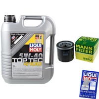Inspektionspaket 5L Liqui Moly Top Tec 4100 5W-40 FüR Chevrolet Matiz 0.8 Aveo