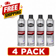 4 Pack Super Tech Brake Parts Cleaner Spray Non-chlorinated 14.5 Oz Free Ship 4 Pack Super Tech Brake Parts Cleaner Spray Non-chlorinated 14.5 Oz Free Ship