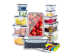 GPED 24 Pcs Food Storage Containers with Lids Airtight- Stackable Kitchen Bowls