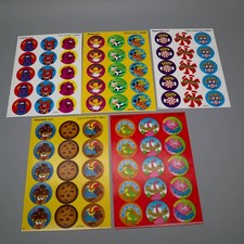 Vtg Trend Enterprises Scratch 'N Sniff Lot of 3 Full Sheets 45 Stickers