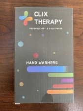 Clix Therapy Reusable Hot & Cold Packs Compress Hand Warmers 4-Pack NIB Orange