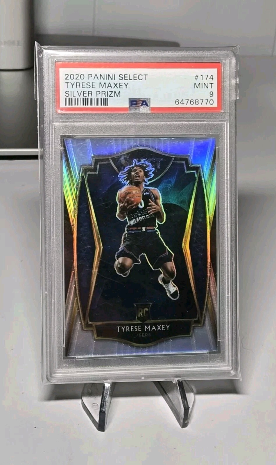 Tyrese Maxey - 2020-21 Select Premier Level RC SILVER PSA 9