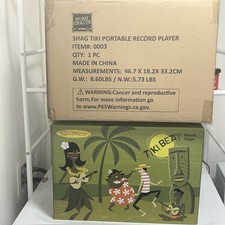 Giradischi portatile SHAG TIKI BEAT JOSH AGLE 2019 edizione limitata molto raro!!