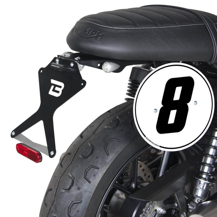 Support de plaque en aluminium Barracuda de haute précision pour Triumph 900