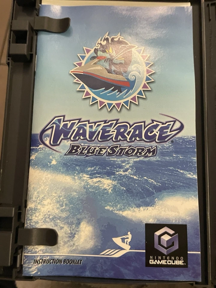 Wave Race: Blue Storm (Nintendo GameCube, 2001) CIB Completo con Manual Probado Foto 2 de 4