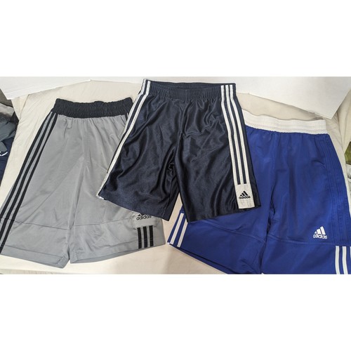 Adidas Mesh Shorts Herren kleines Set Basketball Club Athletik Gym Training 3 Streifen