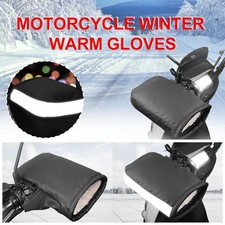 Thick Warm Windproof Motorcycle Gloves Winter Handlebar Cover Muffs G5Y4