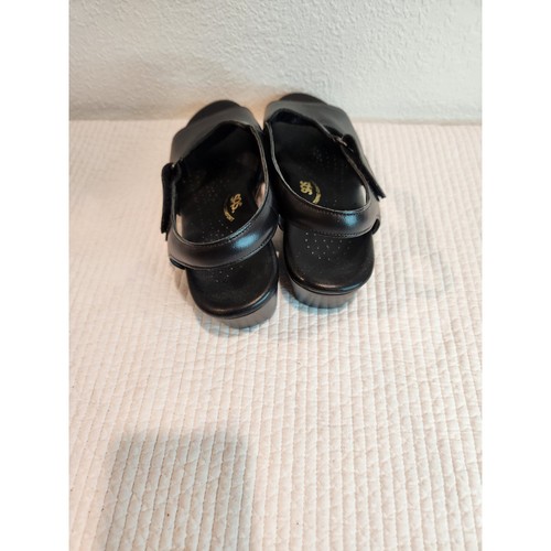 Neu ohne Etikett SAS Tripad bequeme schwarze Ledersandalen 8M hergestellt in den USA verstellbare Riemen - Bild 4 von 7