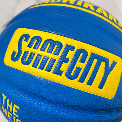 TACHIKARA×BALLAHOLIC×SOMECITY (ブルー/イエロー) TACHIKARA BASKETBALL SOMECITY OFFICIAL GAME BALL Blue