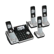 AT&T TL88102 DECT 6.0 2-Line 4-Handset Cordless Phone with Answering Dual Caller