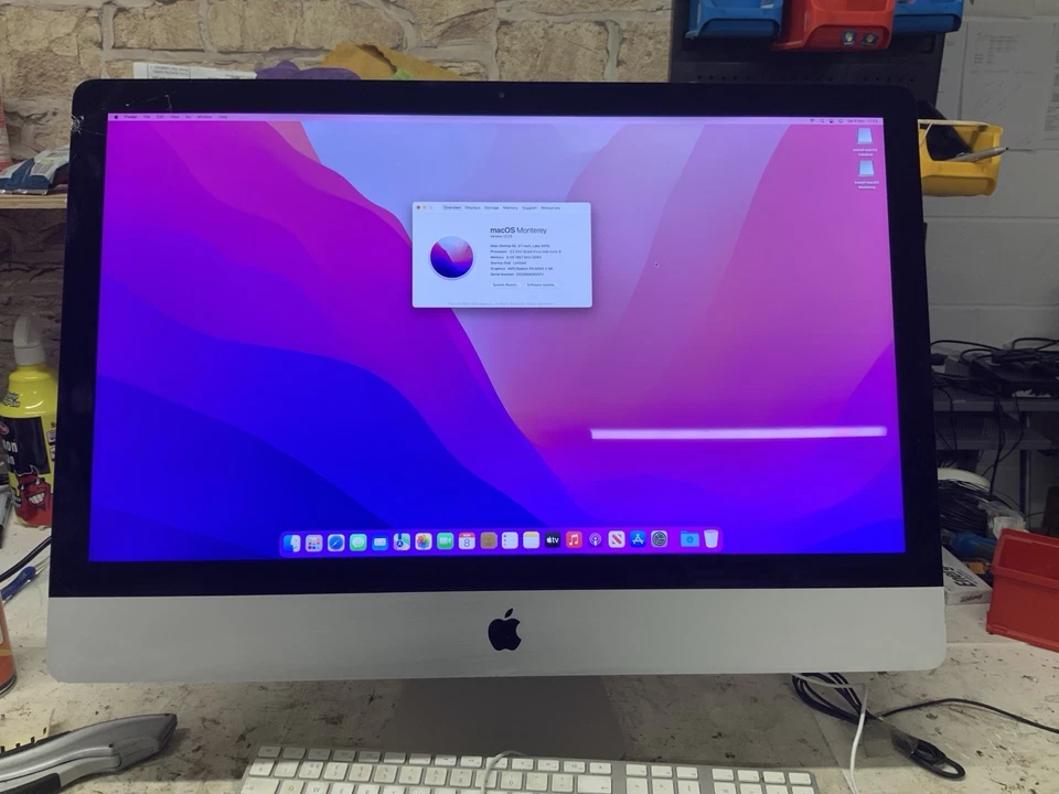Apple iMac 27" 5K, Intel Core i5, 3,2GHz, 1,02TB Fusion, 8GB RAM, Display gesprungen