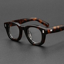 Vintage Chunky Acetate Eyewear Thick Frame Glasses Unisex 148mm Large-size