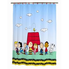 Peanuts 13-Piece Shower Curtain Set, 72 x 72"W x 72"L Pack of 13 ,