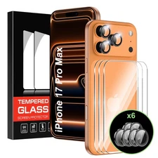 Suttkue for iPhone 17 Pro Max 6.9"Back Screen Protector with Camera Lens Prot...