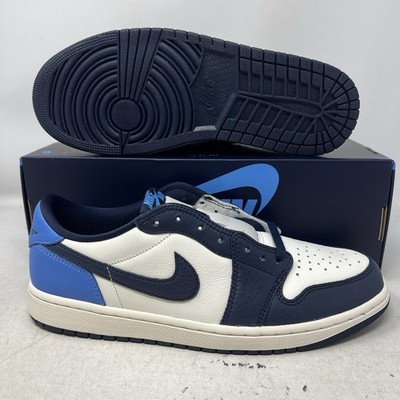 Nike Air Jordan 1 Retro Low OG Obsidian Blue Sail Men's 15 No Lid