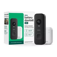Blink Battery Doorbell 2K Wireless, Enhanced Audio, Sync Module Core Included