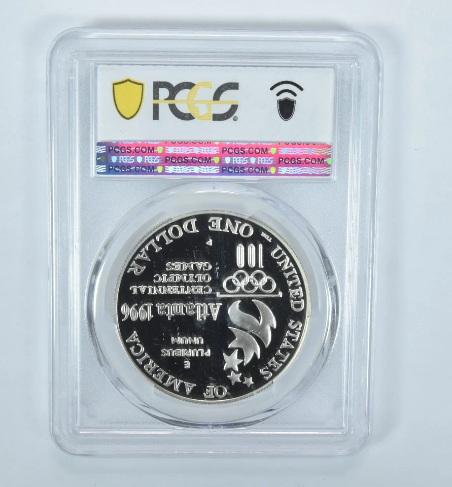 1996-P Olympic High Jump Commemorative Silver Dollar PR69 DCAM PCGS *9326 - Image 2 of 4