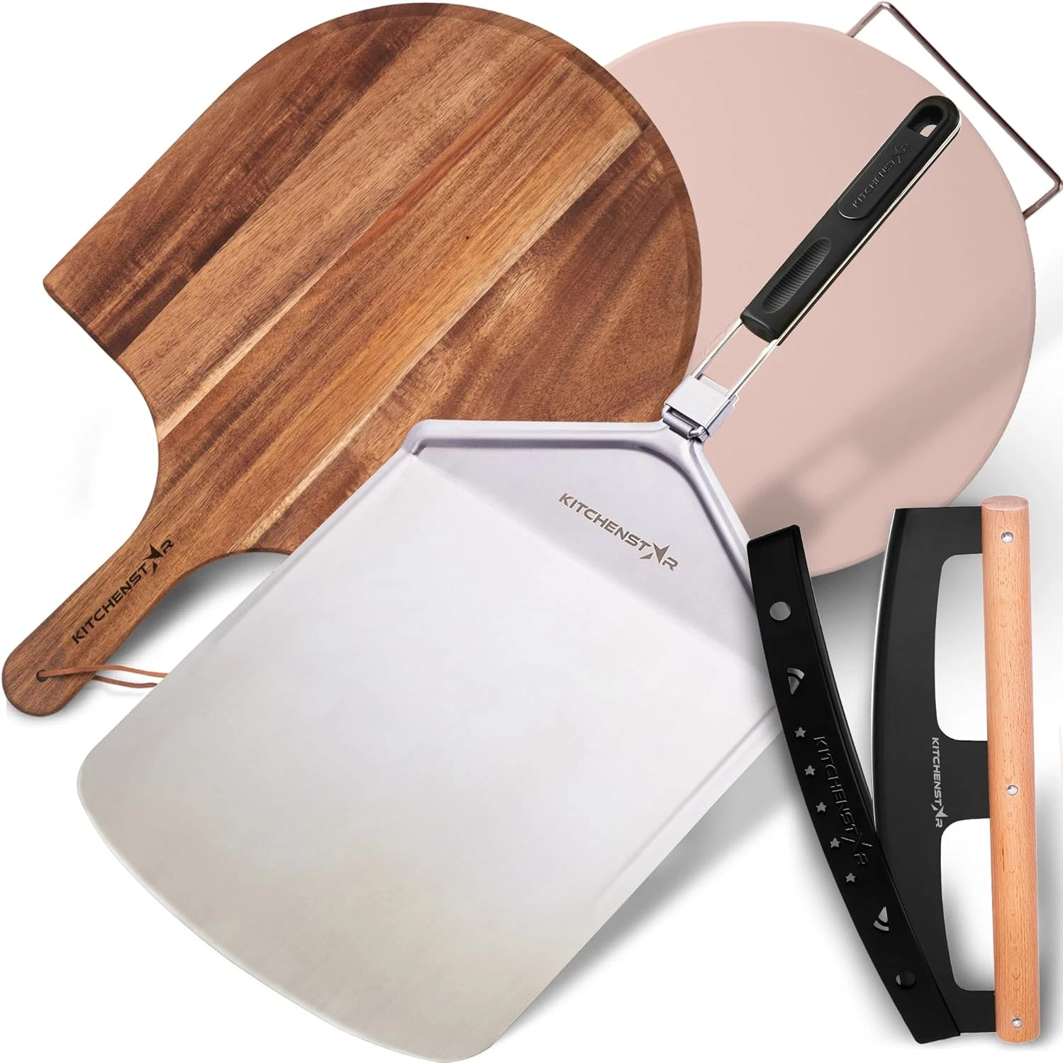 14" Pizza Making Kit: Cutter, Peels & Stone for Oven & Grill
Opens in a new window or tab