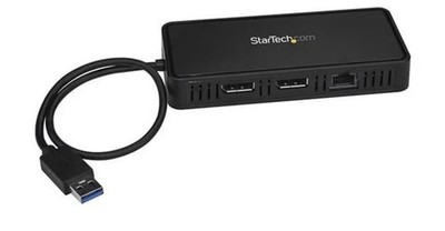 StarTech.com USB 3.0 Mini Dock Dual Monitor USB Type-A Laptop Docking Station 
