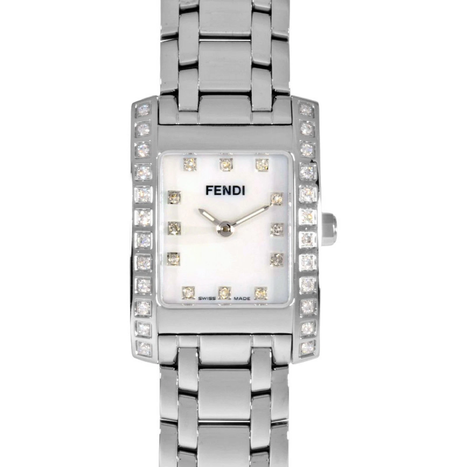 Orologio FENDI 7000L Classico Quadrante Quarzo Conchiglia 12P Diamante Indice Donna GZl1a9el