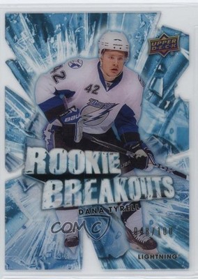 2010-11 Upper Deck Rookie Breakouts 48/100 Dana Tyrell #RB28 RC 1j50