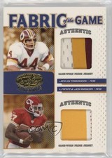 2007 Leaf Certified Materials Prime 17/25 John Riggins Larry Johnson HOF a8r