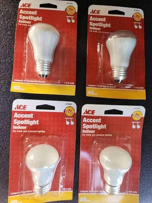 ACE Accent Spotlight Indoor Bulbs  40W,  3019841 (LOT OF 4) R16 E26 - NEW  