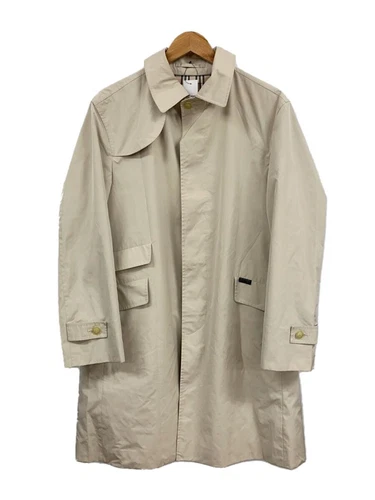 Trench cappotto Burberry etichetta nera M poliestere beige Bma12 803 43 macchiato