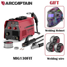 ARCCAPTAIN MIG130 3-in-1 Compact MIG Welder 130A, Flux-Core / Lift TIG / Stick