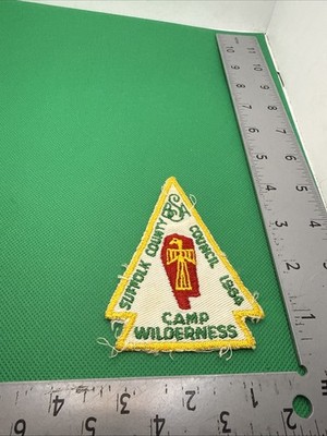 1964 Suffolk County Council Camp Wilderness Patch Camp Wilderness BSA -1757D