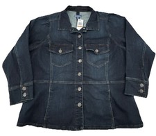 NWT Democracy Denim Jacket Blue Indigo Womens...