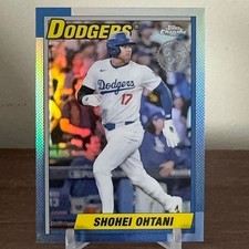 Shohei Ohtani 2025 Topps Chrome 1990 35TH Anniversary Refractor 90CB-7 DODGERS