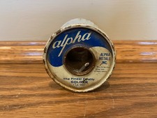 VINTAGE Alpha Metals Inc 11406 Rosin Core Solder 40/60 .093 11.3 Oz