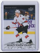 2022-23 Upper Deck World Junior Grads Martin Necas Carolina Hurricanes #WG-19