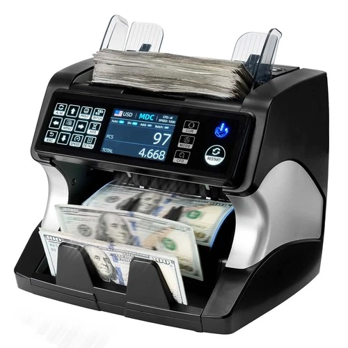 MUNBYN IMC01 Bank Grade Mixed Denomination Money Note Counter Counterfeit detect - product listing photo