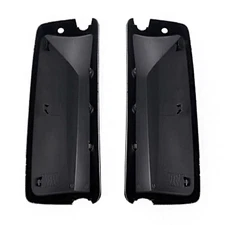 Black Door Mirror Replacement Covers ABS Plastic Exterior Accessories Pair for