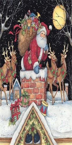 Large Santa Claus Birds 5D Diamond Painting Cross Stitch Art Embroidery Picture - Picture 11 of 17