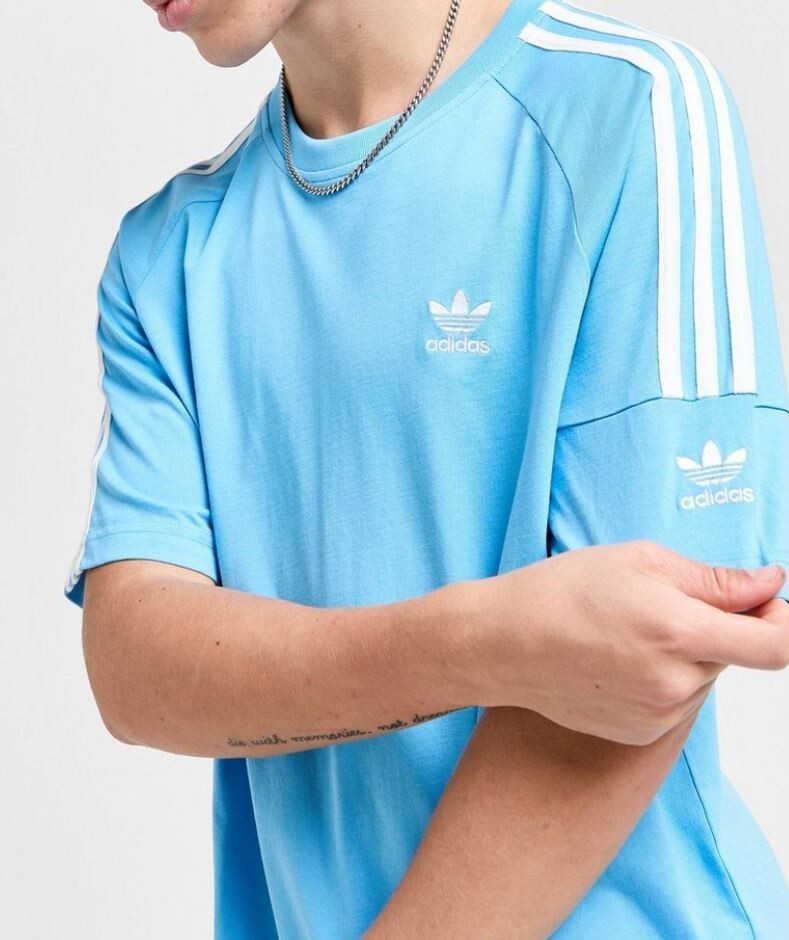 【ADIDAS ORIGINALS】★UNISEX 3STRIPES LOGO TSHIRT★正規品★ NEW MEN'S ADIDAS ORIGINALS 3-STRIPES LOCK UP TEE SHIRT ~SIZE