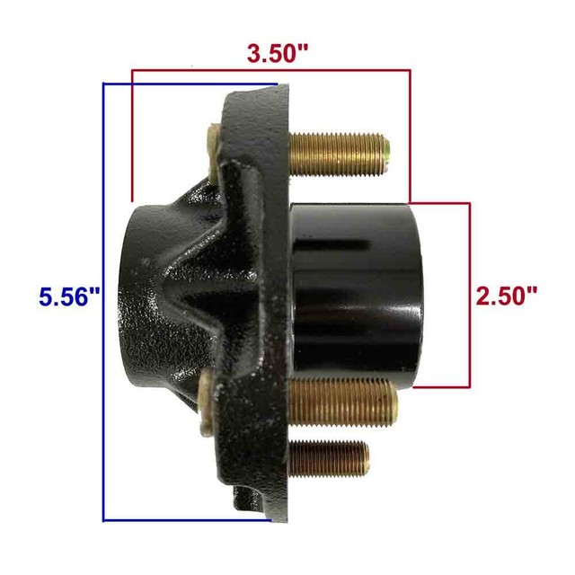 Trailer Hub (Short) 11/16 inch Straight Spindles BT150A02 eBay