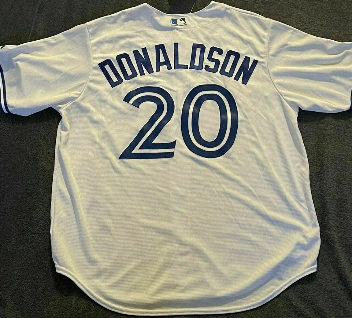 JOSH DONALDSON TORONTO BLUE JAYS Majestic Cool Base Jersey Size XL
