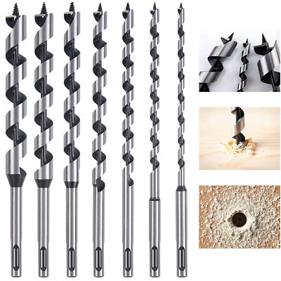 Holzbohrer, 7 Stück Schlangenbohrer Set, Bohrer Mit SDS plus Schaft, Holzschlang