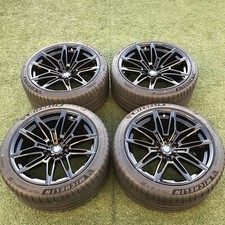 BMW M3 M4 19 20 RIMS OEM STOCK WHEELS TIRES TPMS BLACK G80 M2 BMW M