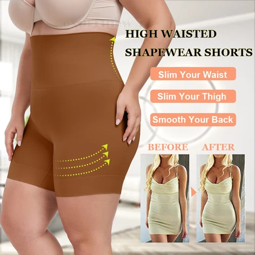 Plus Size Women Smoothing Shapewear Slip Short Tummy Control Slimmer Body Shaper - Picture 19 of 29